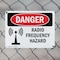 Signmission Radiation & Laser Sign, 7 in H x 10 in W, Plastic, Rectangle OS-2PACK-DS-P-710-L-1686 - alternate 5